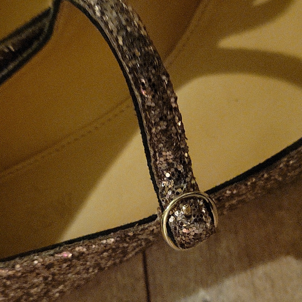 J.CREW Elegant GOLD  Glitter Mary Jane Shoes - Picture 3 of 7